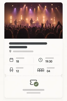 콘서트 티켓 스크린샷