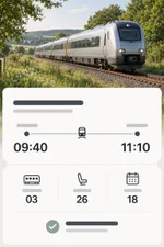 A train ticket screenshot