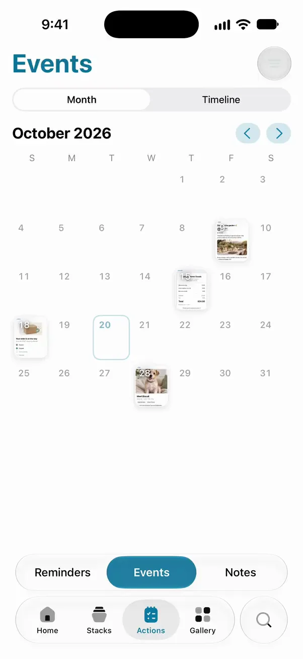 Sieva’s Events calendar for November, filled with the concert, train, hotel and market dates found in screenshots.